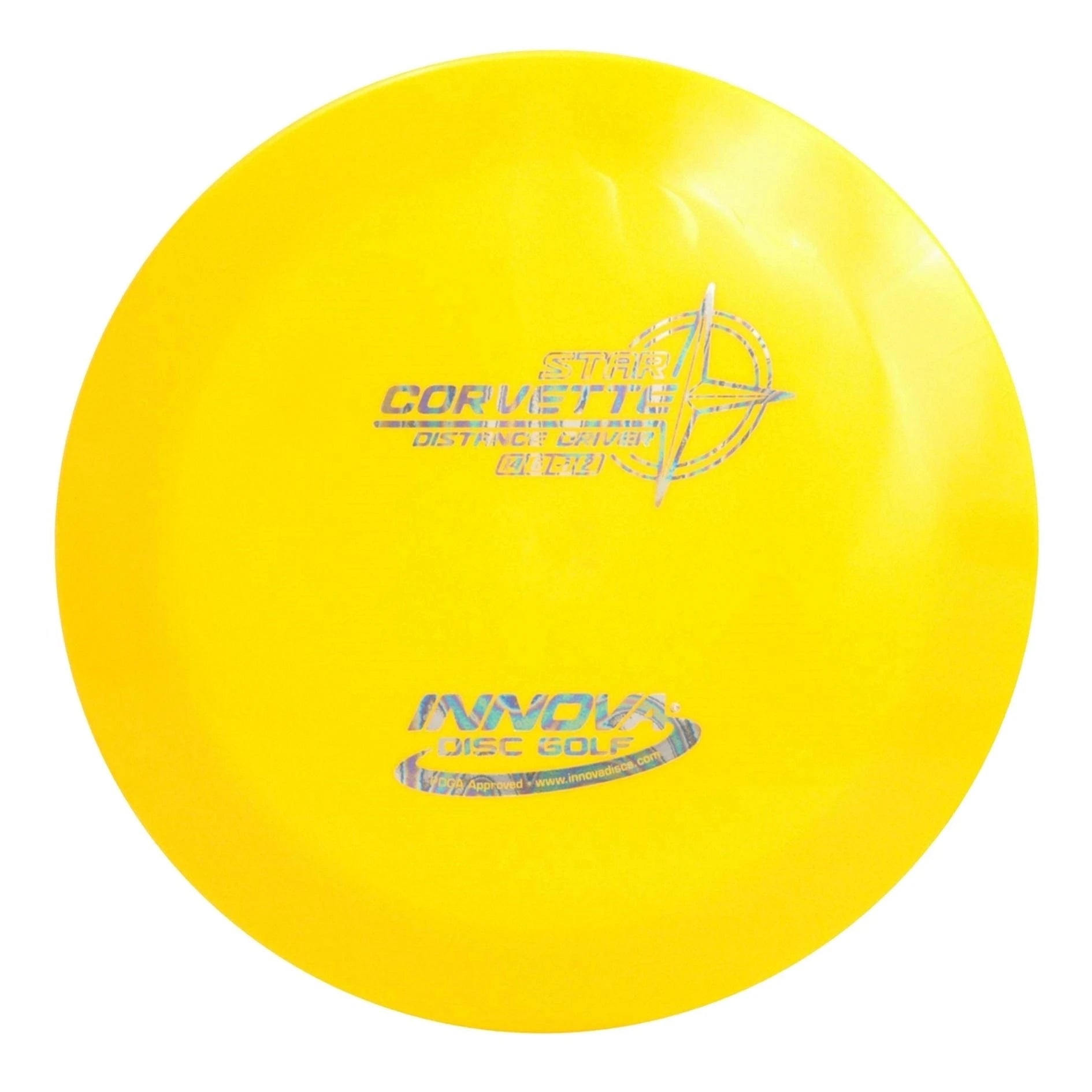 Yellow Innova Star Corvette disc golf disc